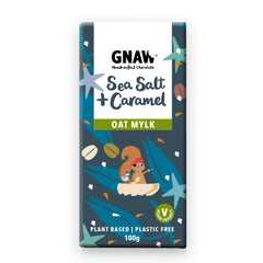 GNAW CHOCOLATE Handcrafted Oat Milk Chocolate Sea Salt and Caramel