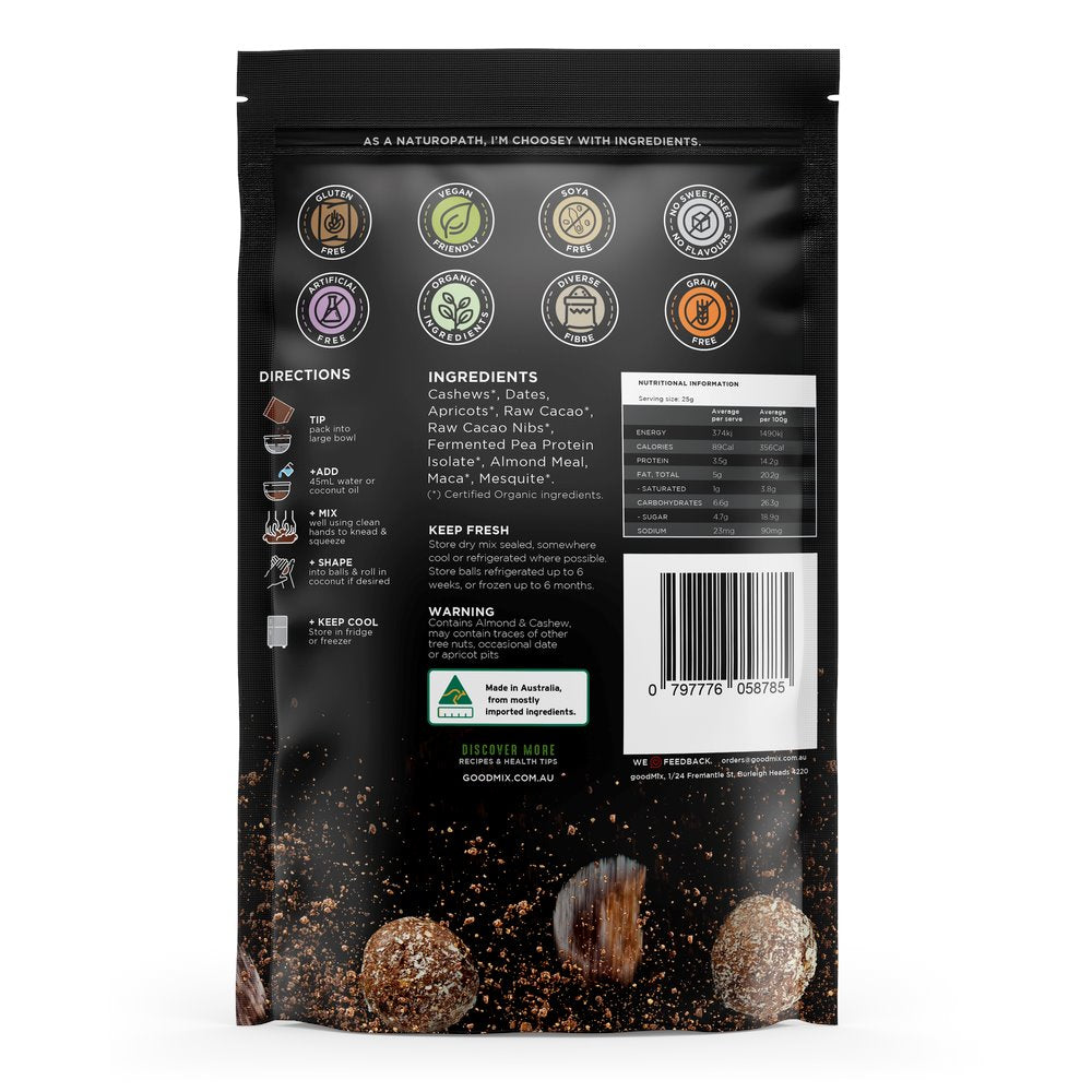 GoodMix Bliss Ball Mix - Vegan Protein Ball Premix 750g