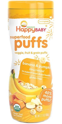 Happy Baby Superfood Puffs - Banana & Pumpkin