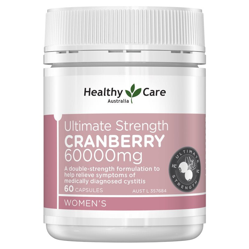 Healthy Care Cranberry Ultra Strength 60000mg 60 Caps