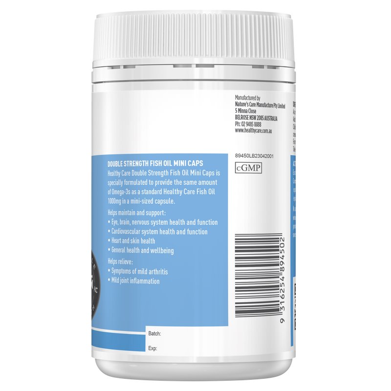 Healthy Care Double Strength Fish Oil