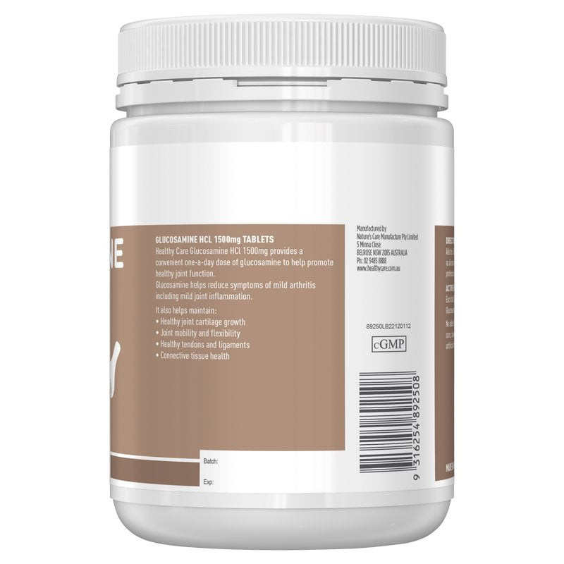 Healthy Care Glucosamine HCL 1500mg