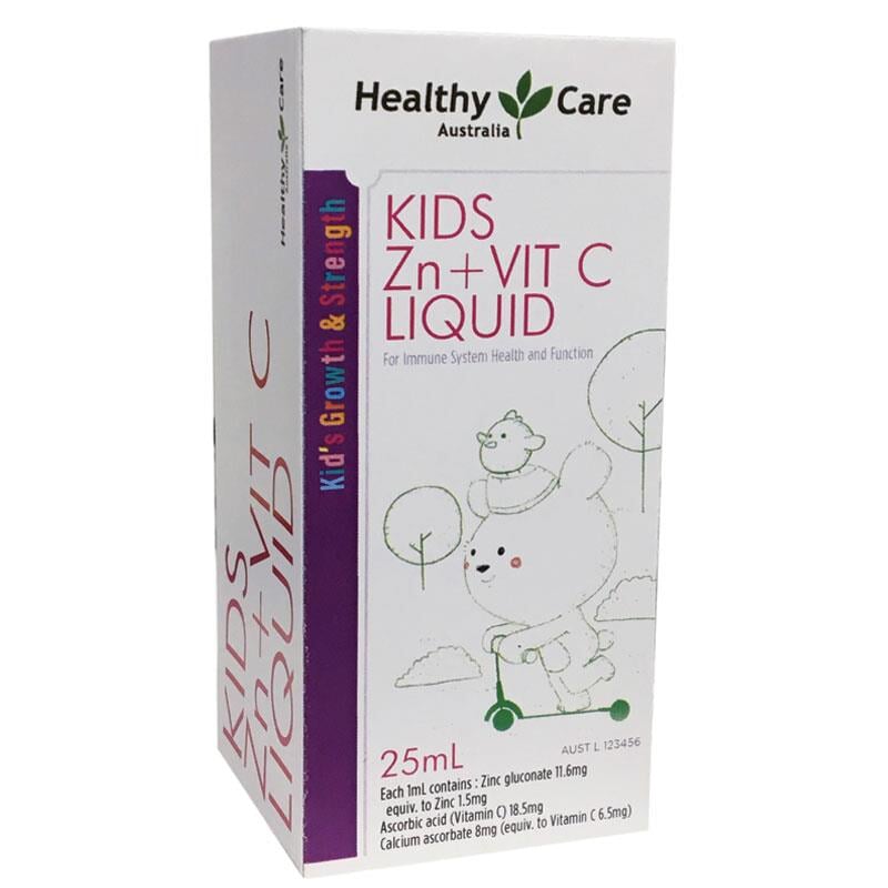 Healthy Care Kids Zinc + Vitamin C Liquid 25ml
