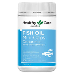 Healthy Care Odourless Fish Oil 200 Mini Capsules