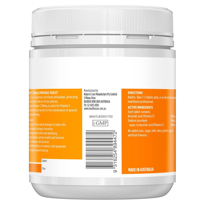 Healthy Care Vitamin C 500mg