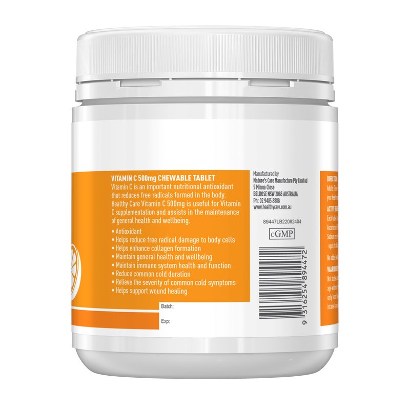 Healthy Care Vitamin C 500mg