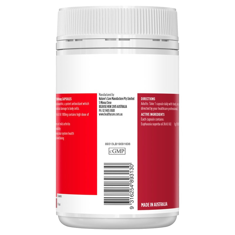 Healthy Care Wild Krill Oil 1000mg