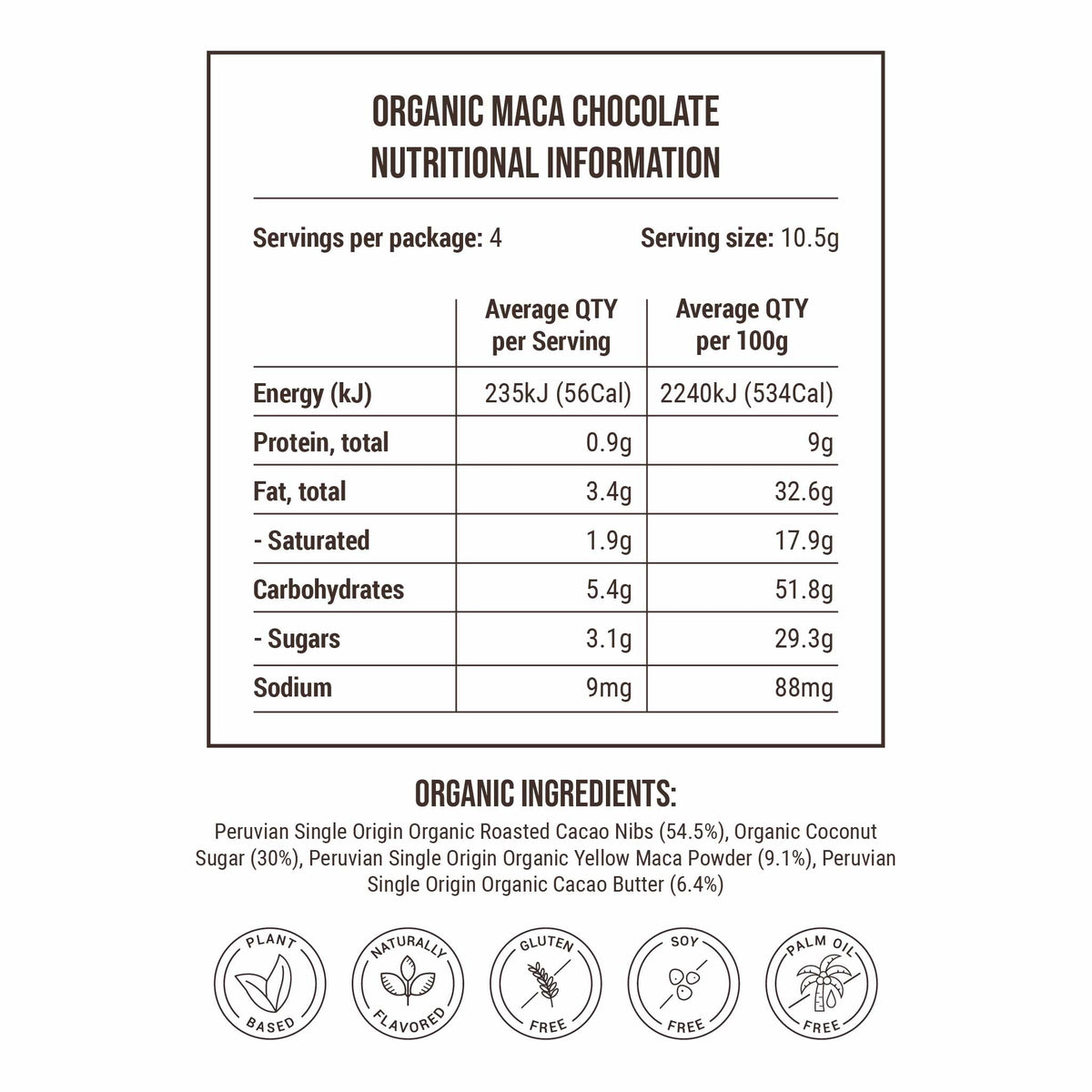 Healthy Llama Organic Maca Chocolate
