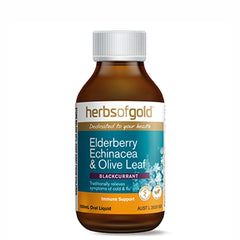 Herbs Of Gold Elderberry Echinacea & Olive Leaf Liquid