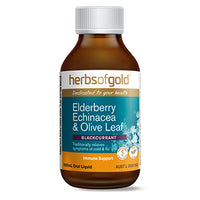 Herbs Of Gold Elderberry Echinacea & Olive Leaf Liquid | Mr Vitamins