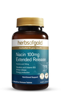 Herbs Of Gold Niacin 100mg Extended Release