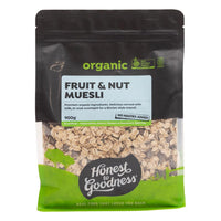Honest to Goodness Organic Fruit and Nut Muesli