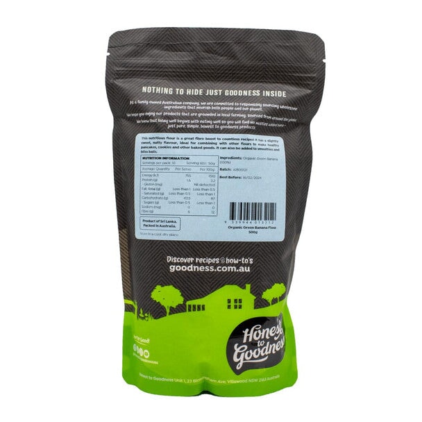 Honest to Goodness Organic Green Banana Flour 500G