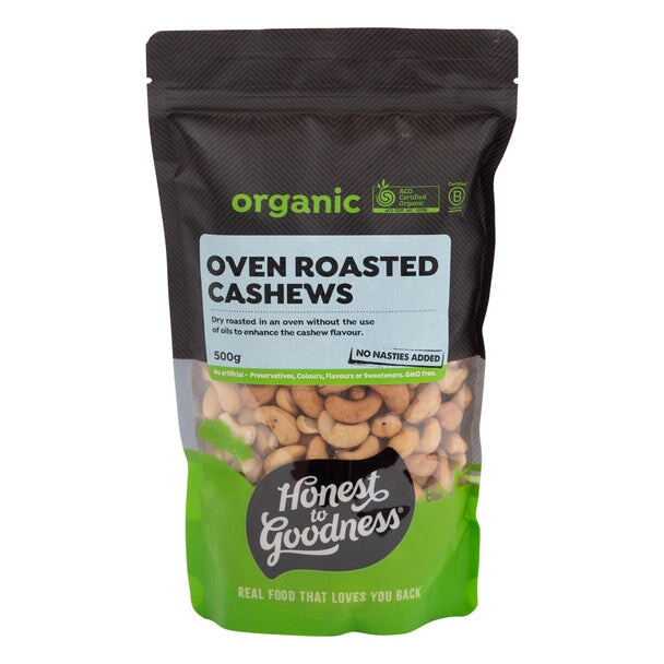 Honest to Goodness Organic Oven Roasted Cashews