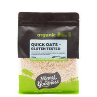 Honest to Goodness Organic Quick Oats - Gluten Tested