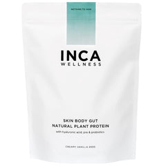 INCA Skin+Body+Gut Plant Protein Powder (+Hyaluronic Acid, Pre- & Probiotics)