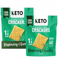 Keto Naturals Almond Flour Crackers Rosemary and Garlic