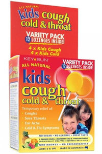 KIDS COUGH COLD and THROAT VARIE 12 Pieces | Mr Vitamins