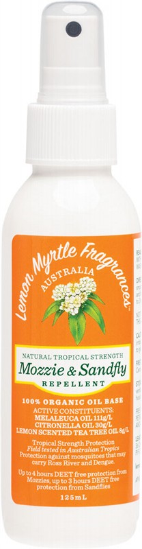Lemon Myrtle Fragrances Mozzie and Sandfly Repellent