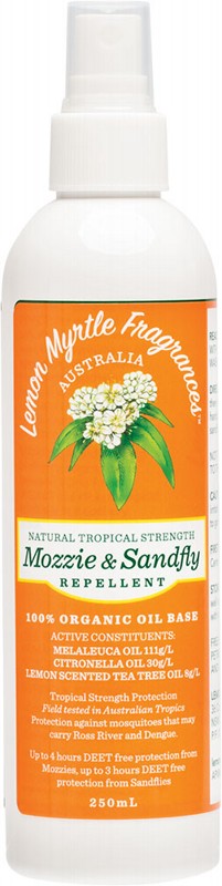 Lemon Myrtle Fragrances Mozzie and Sandfly Repellent