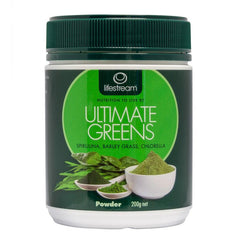 LIFESTREAM Natural Ultimate Greens (spirulina barley grass & chlorella)