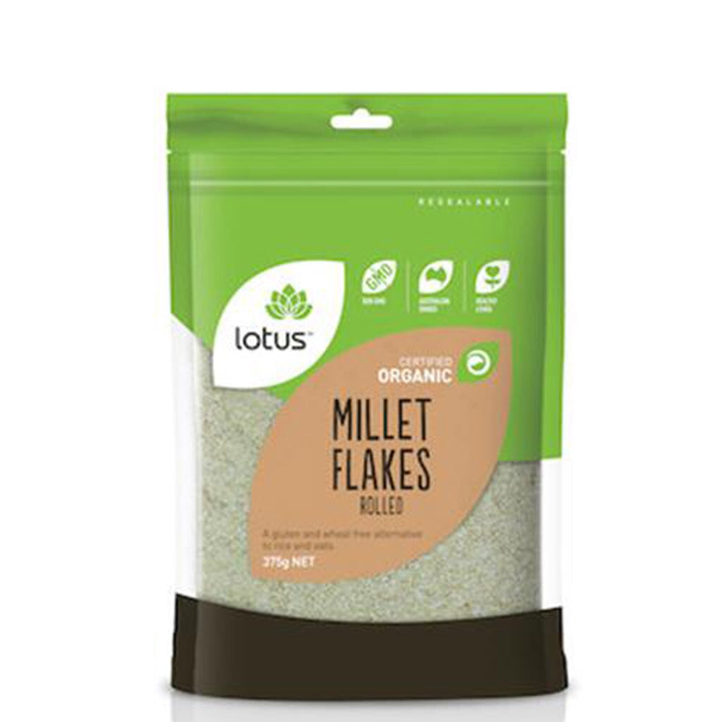 Lotus Organic Rolled Millet Flakes – Mr Vitamins