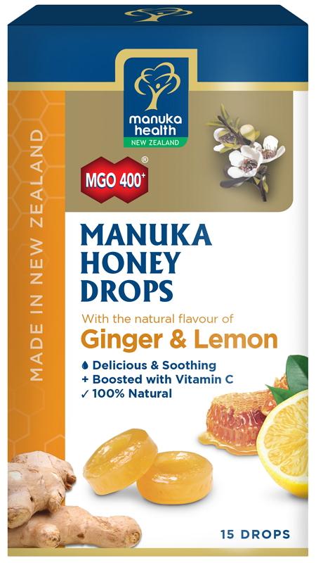 Manuka Health Manuka Honey Drops - Lemon & Ginger