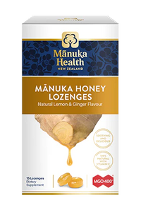 Manuka Health Manuka Honey Drops - Lemon & Ginger | Mr Vitamins