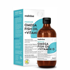 Melrose Premium Omega Fish Oil + Vitamin D Liquid