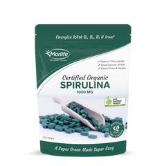 Morlife Certified Organic Spirulina 1000mg