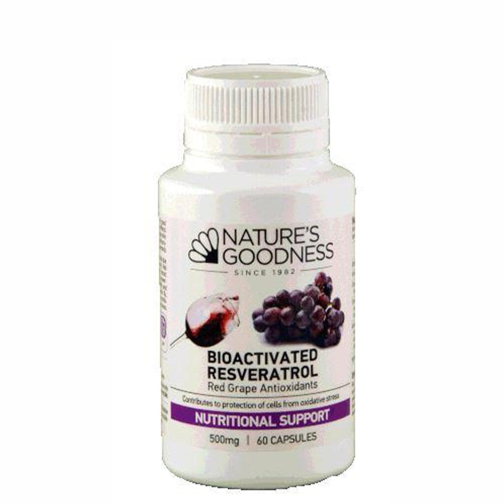 Natures Goodness Bioactivated Resveratrol Red Grape Antioxidants