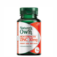 Natures Own High Strength Zinc 30mg