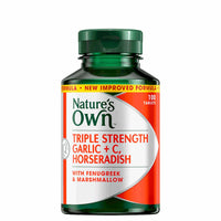Natures Own Triple Strength Garlic + C Horseradish