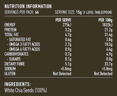 Lotus White Chia Seeds