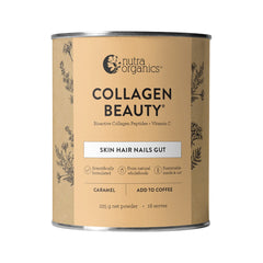 Nutra Organics Collagen Beauty (For Coffee) with Bioactive Collagen Peptides + Vitamin C Caramel