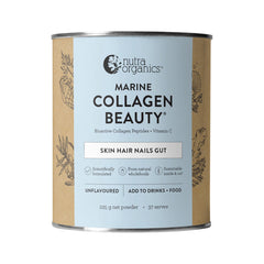 Nutra Organics Marine Collagen Beauty with Bioactive Collagen Peptides + Vitamin C Unflavoured