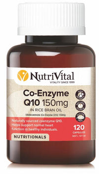 Nutrivital Co-Enzyme Q10 150mg 120 Capsules | Mr Vitamins