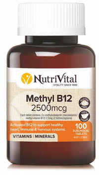 NV METHYL B12 2500 M 100 Tablets | Mr Vitamins