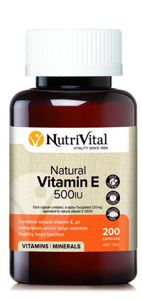 Nutrivital Natural Vitamin E 500iu