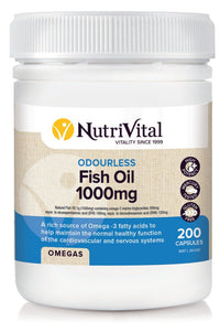 Nutrivital Odourless Fish Oil 1000mg