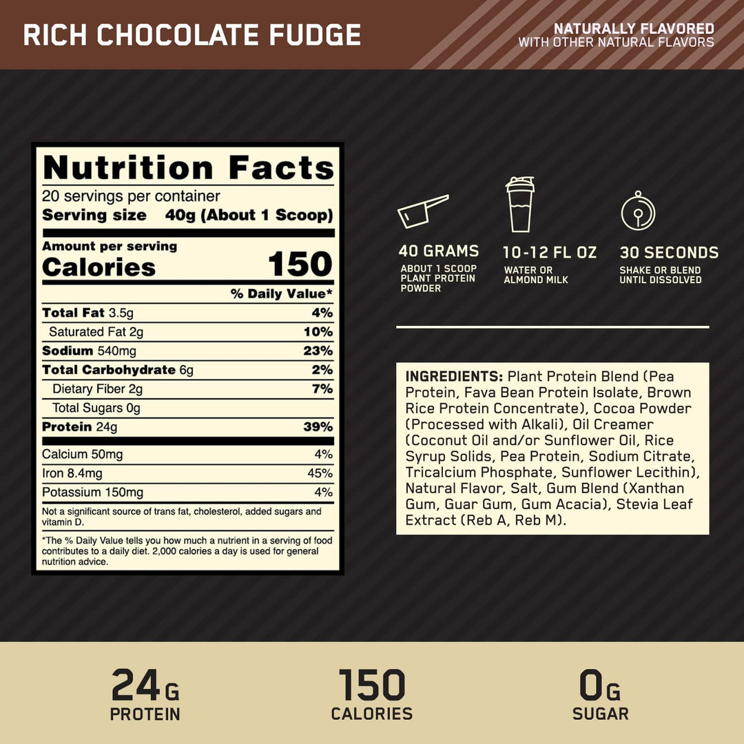 Optimum Nutrition Gold Standard GF Plant