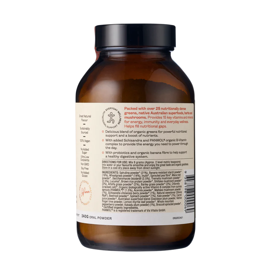 Ora Organic Greens Superpowder 240g