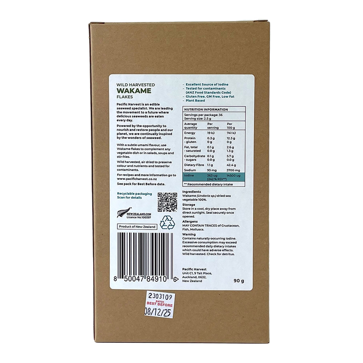 Pacific Harvest Wakame Flakes 90g