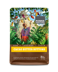 Power Superfoods Cacao Butter Raw Buttons Cert Org 450g | Mr Vitamins