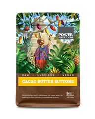 Power Superfoods Cacao Butter Raw Buttons Cert Org 450g