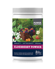 Power Superfoods Elderberry Powder Cert Org 120g