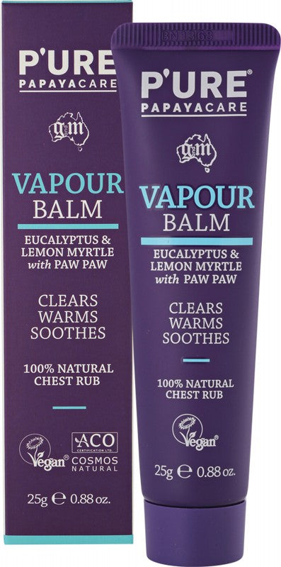 Pure Papayacare Vapour Balm - Chest Rub Eucalyptus Lemon Myrtle and Paw Paw