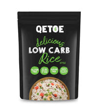 QETOE LOW CARB RICE 80G | Mr Vitamins