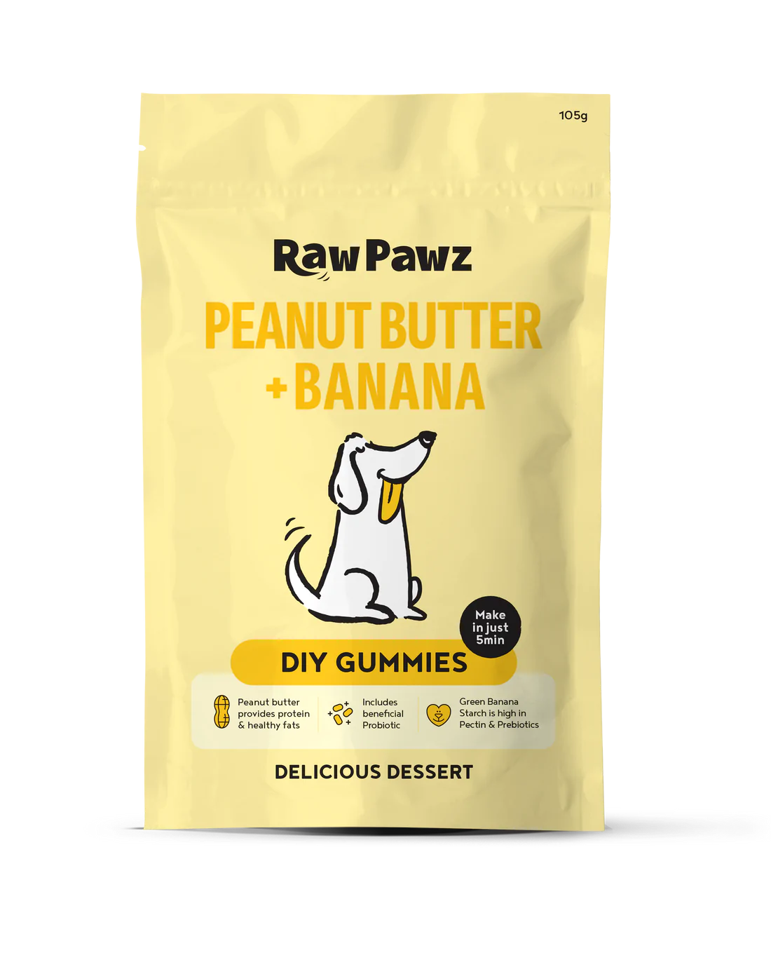 Raw Pawz BANANA PEANUT BUTTER GUMMIES
