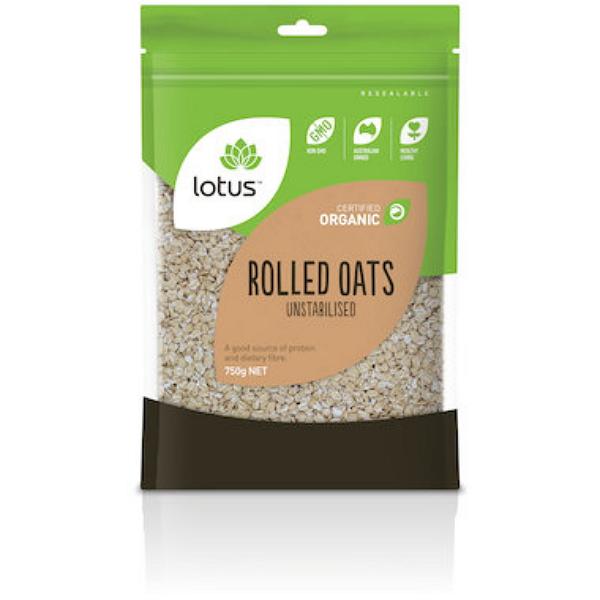 Lotus Organic Unstabilised Rolled Oats